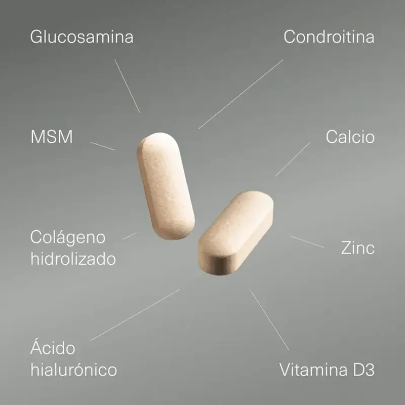 Aldous Bio Glucosamin, Chondroitin, Msm, Kollagen, Hyaluronsäure, Zink, Kalzium und Vitamin D3, 200 Tabletten