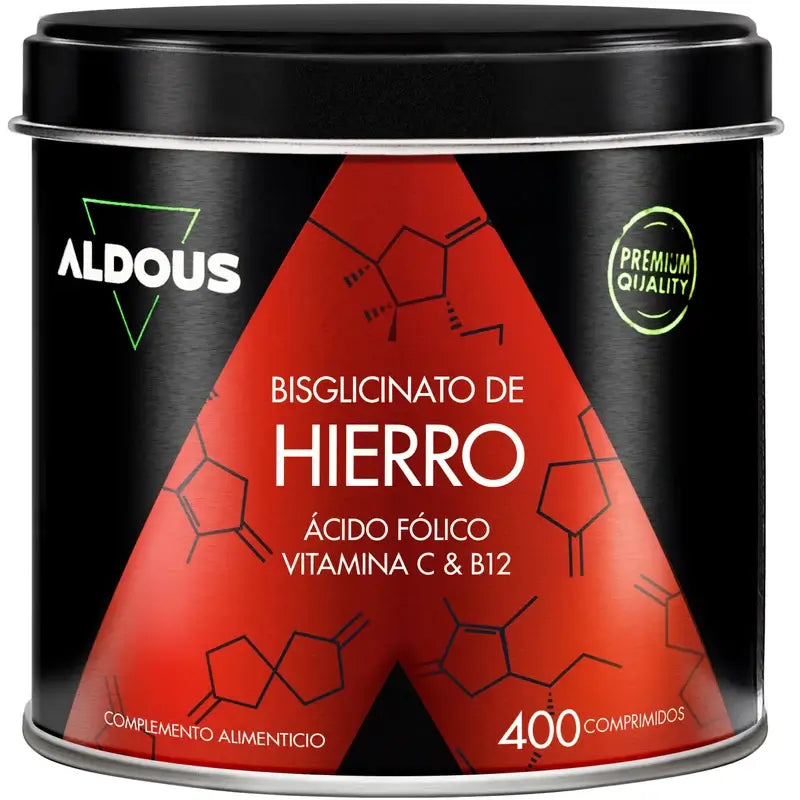 Aldous Bio Eisen Vitamin C, B12 & Folsäure , 200 Kapseln