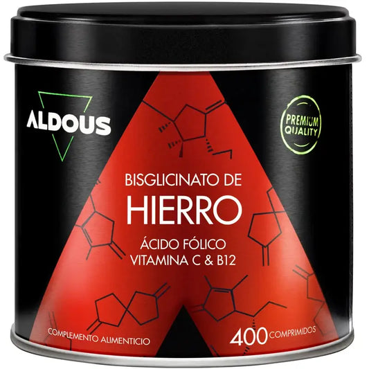 Aldous Bio Eisen Vitamin C, B12 & Folsäure , 200 Kapseln