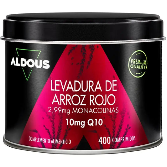 Aldous Bio Aldous Roter Hefereis mit Coenzym Q10, 400 Tabletten