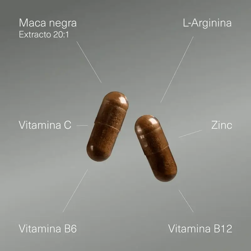 Aldous Bio Peruvian Black Maca Complex Arginin, Zink, Vitamin C, B12 & B6 , 200 Kapseln