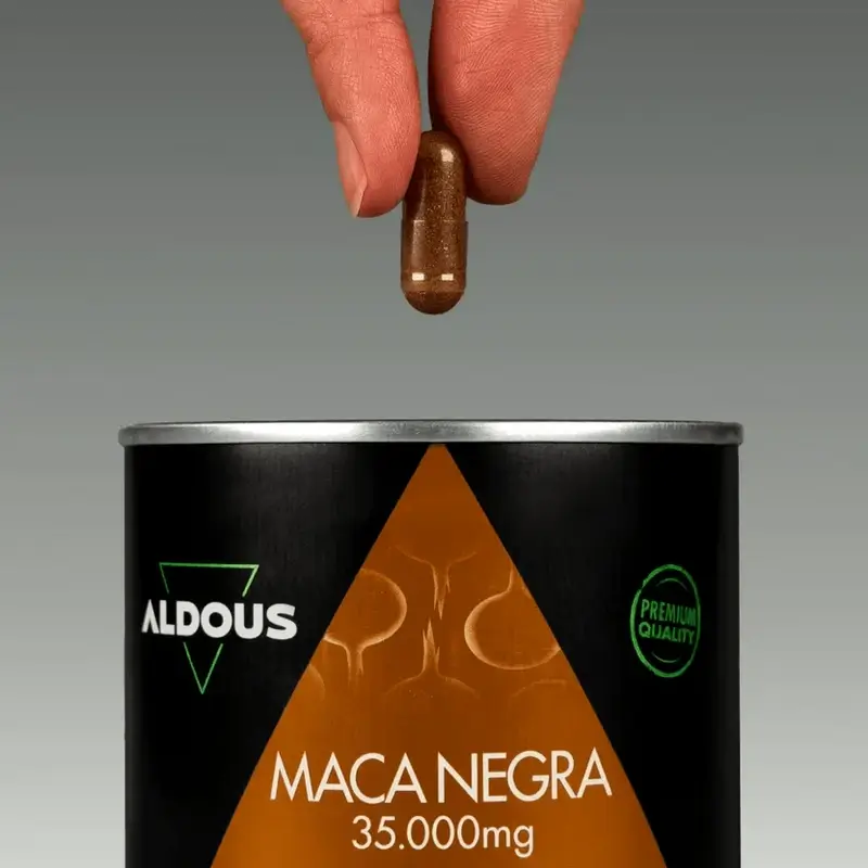 Aldous Bio Peruvian Black Maca Complex Arginin, Zink, Vitamin C, B12 & B6 , 200 Kapseln