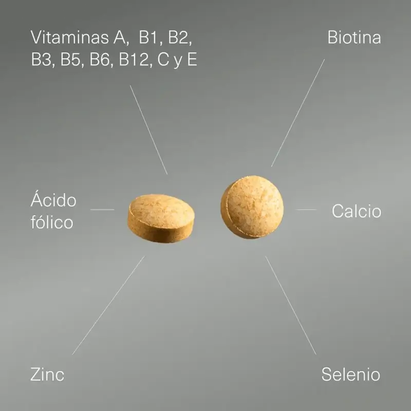 Aldous Bio Multivitamine Vitamin C, D, E, A, B-Vitamine, Biotin, Folsäure, Calcium, Zink, Selen, 500 Tabletten
