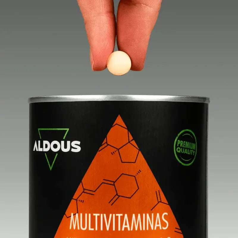 Aldous Bio Multivitamine Vitamin C, D, E, A, B-Vitamine, Biotin, Folsäure, Calcium, Zink, Selen, 500 Tabletten