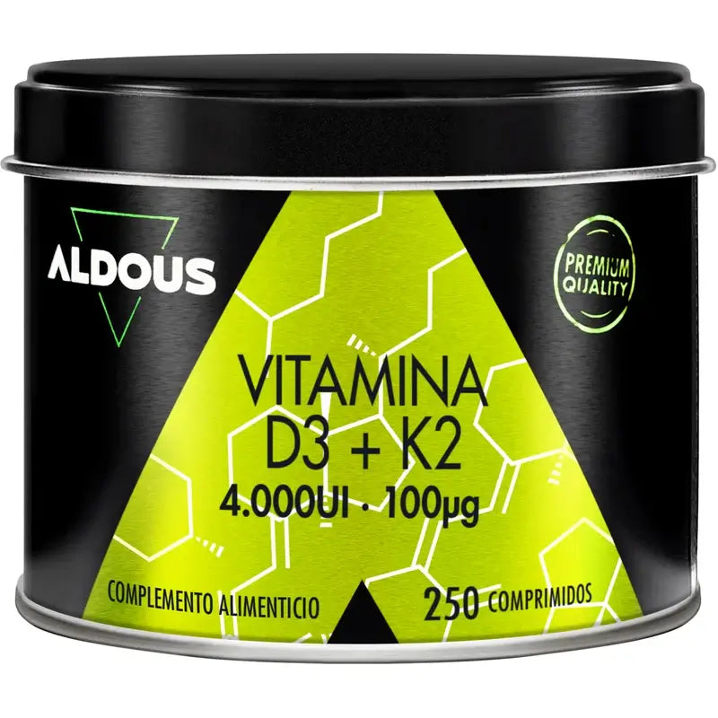 Aldous Bio Vitamin D3 + K2, 250 tablets