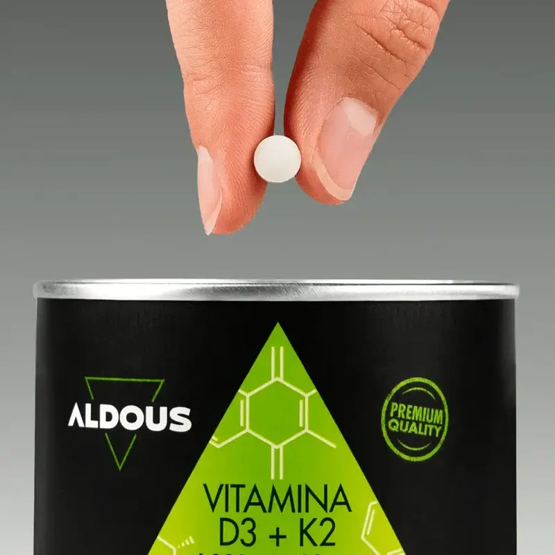 Aldous Bio Vitamin D3 + K2, 250 Tabletten
