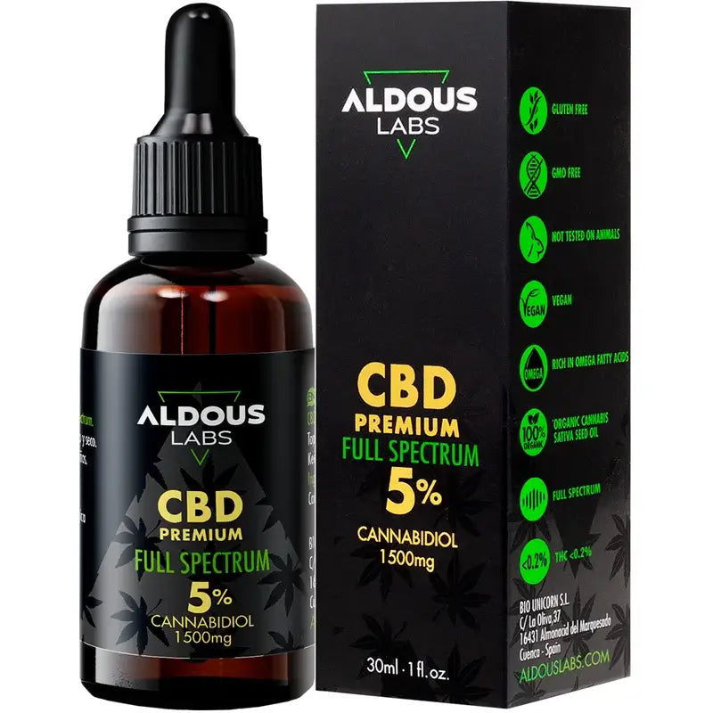 Aldous Labs Authentic CBD Öl 5% 30 ml Vollspektrum
