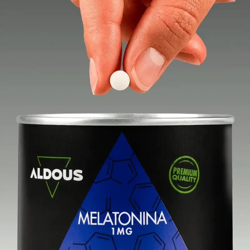 Aldous Labs Nahrungsergänzungsmittel Reines Melatonin 1 Mg, 500 Tabletten