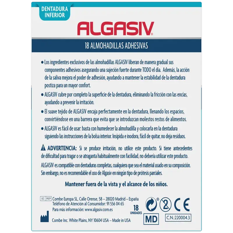 Algasiv Inferior Pads 18 Stück