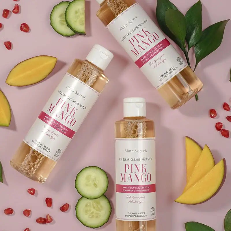 Alma Secret Pink Mango Micellar Water mit Mango, Lakritze, Centella und Granatapfel, 250 ml