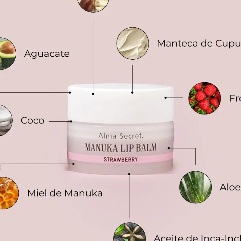 Alma Secret Inca Inchi & Manuka Lippenbalsam - Erdbeere -