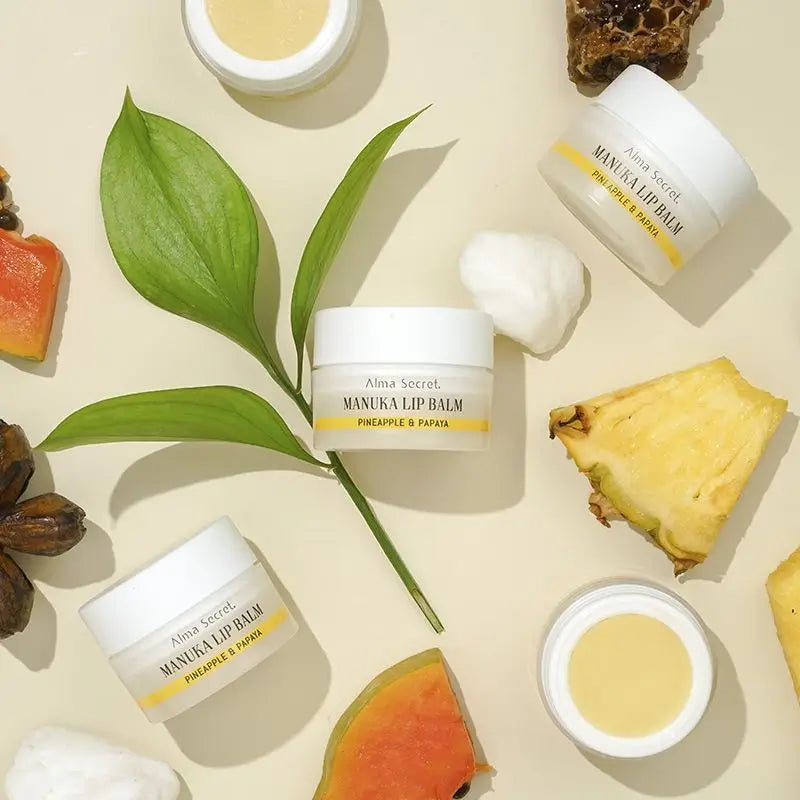 Alma Secret Inca Inchi & Manuka Lippenbalsam - Ananas & Papaya - Alma Secret Lippenbalsam - Inca Inchi & Manuka - Ananas & Papaya