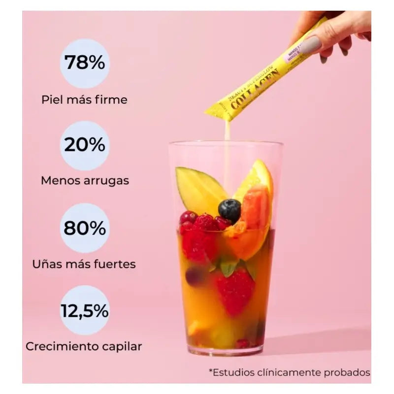 Alma Secret Beauty Superglow Collagen Mango & Maracuja-Geschmack , 30x4 Gramm