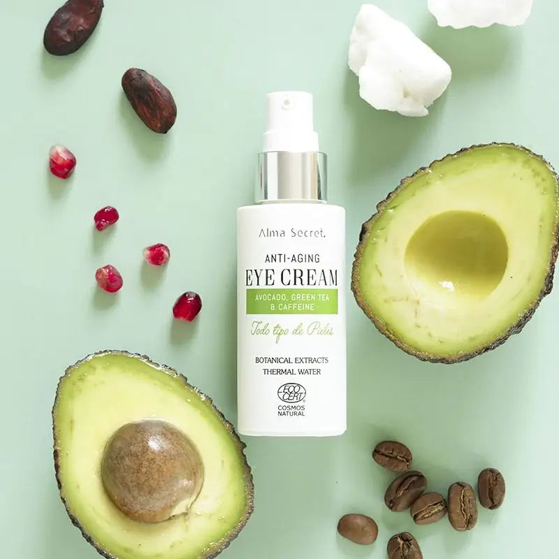 Alma Secret Anti-Aging Augenkontur mit Avocado, grünem Tee und Koffein