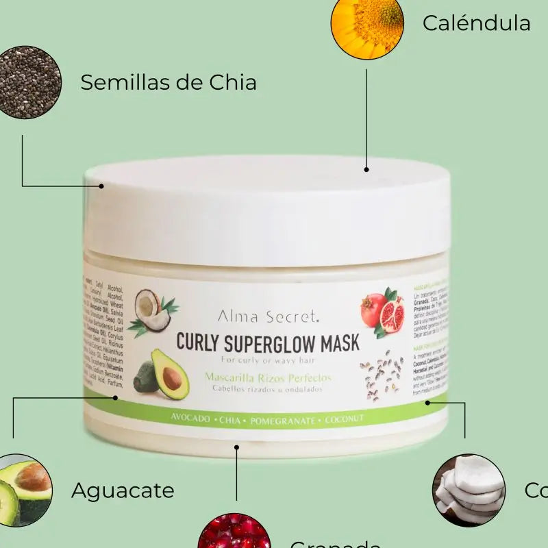 Alma Secret Curly Superglow Mask (lockiges oder gewelltes Haar)