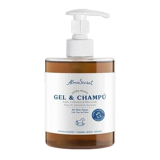 Alma Secret Sanftes Gel-Shampoo mit Argan, Calendula und Kamille
