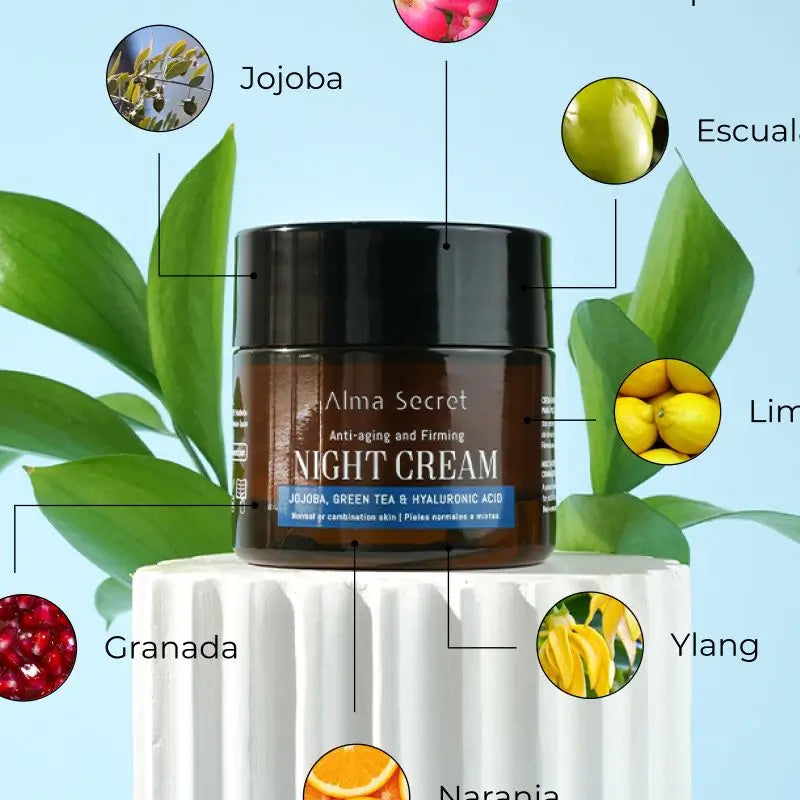 Alma Secret Anti-Ageing Night Repair Jojoba, Grüner Tee & Hyaluronsäure