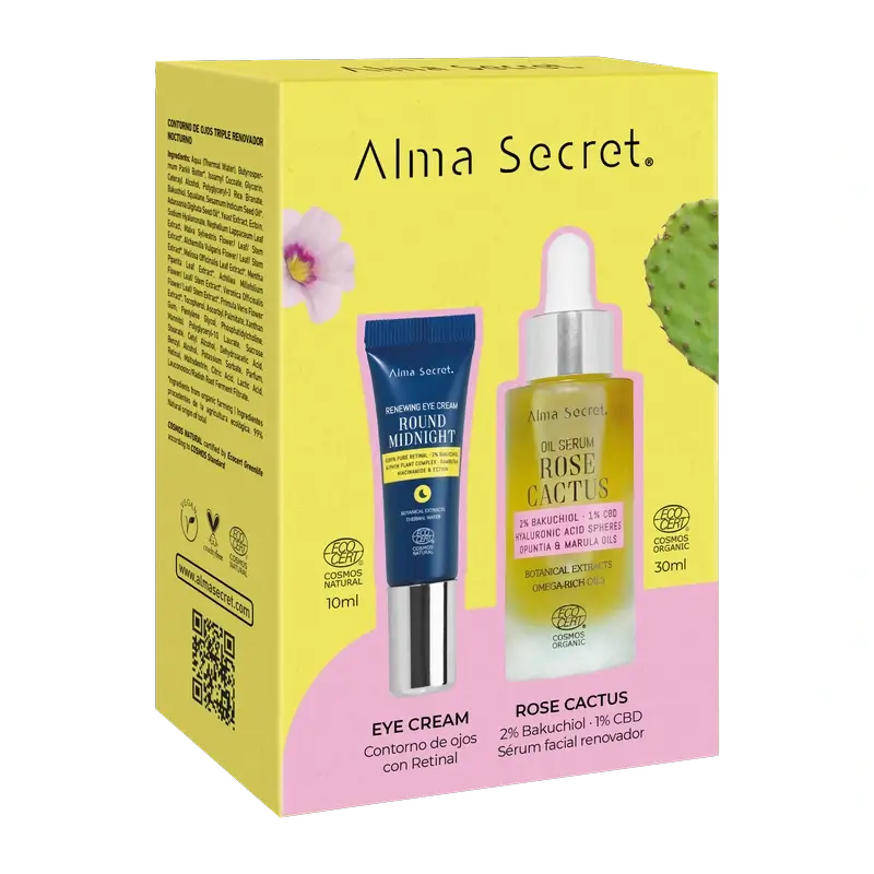 Alma Secret Pack Rose Cactus 30 Ml + Augenkontur Midnight Retinal 10 Ml