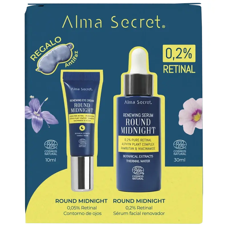 Alma Secret Pack Netzhautserum 0,2%, 30 ml + Netzhaut Augenkontur 10 ml + Maske