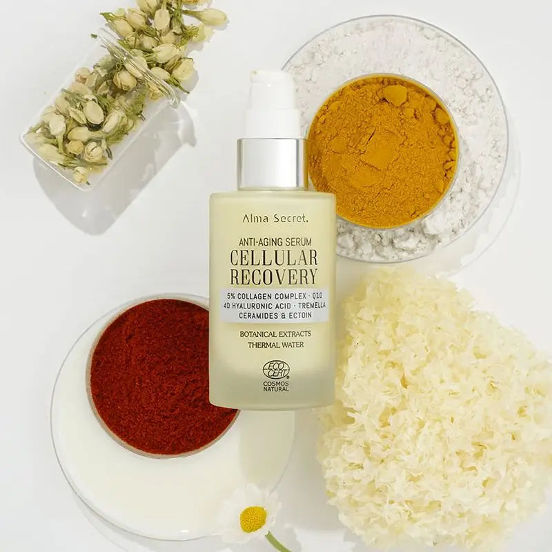 Alma Secret Cellular Recovery Serum 5% Kollagenkomplex, Q10, 4D Hyaluronsäure, Tremella, Ceramide & Ectoin