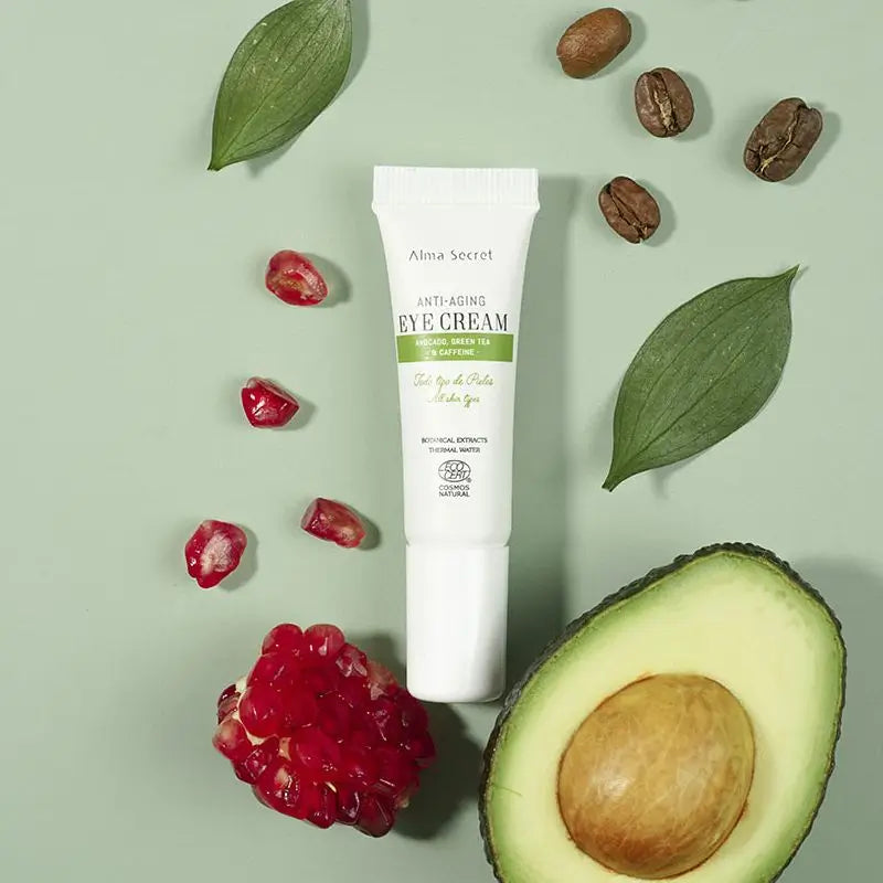 Alma Secret Anti-Aging Eye Contour Tube Avocado, Grüner Tee & Koffein