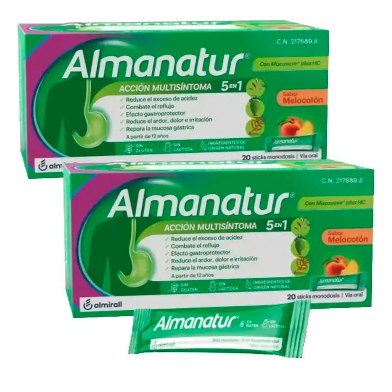 Almanatur Pfirsich, Packung mit 2 x 20 Beuteln