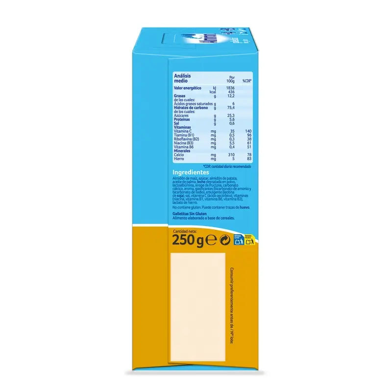 Almirón, Glutenfreie Baby-Kekse, ab 4 Monaten, 250g