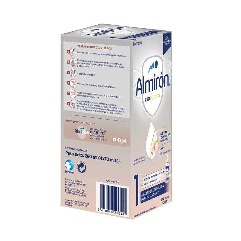 Almiron Profutura 1 Mini-Flasche, 4 x 70 ml, 280 ml