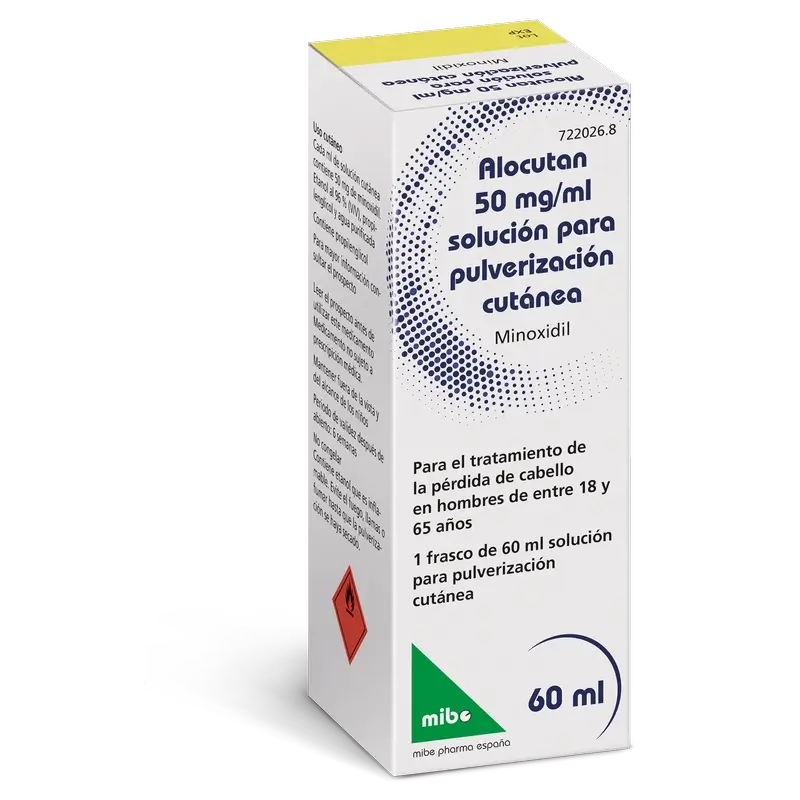 Alocutan 50 mg/ml Minoxidil Hautspray-Lösung 1 Flasche, 60 ml
