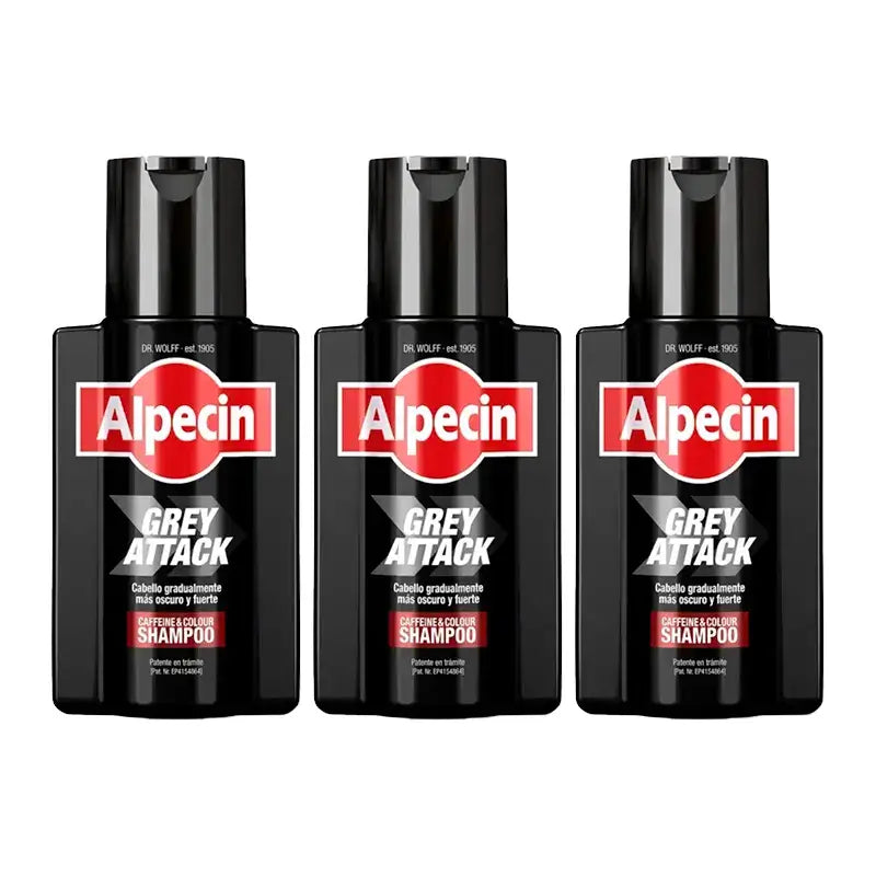 Alpecin Grau Angriff, 3 X 200 Ml