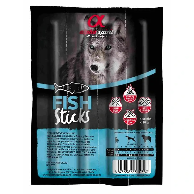 Alpha Spirit Canine Fischstäbchen 16X4Servietten