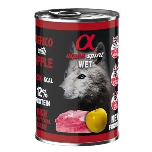 Alpha Spirit Canine Schweinefleisch C/Apfel Amar. Dose 6X400Gr