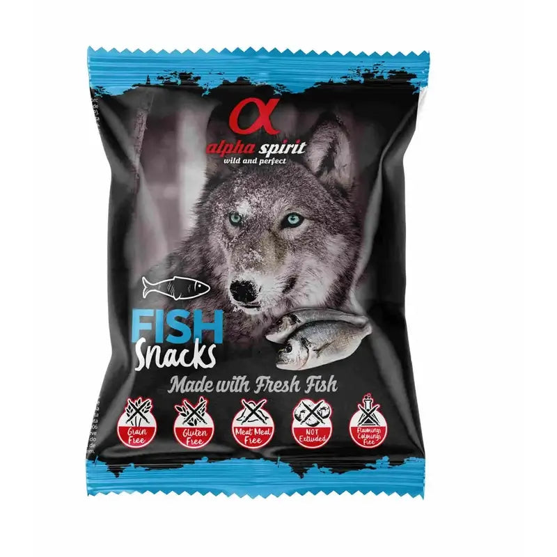 Alpha Spirit Canine Fisch-Snacks 24X50Grs