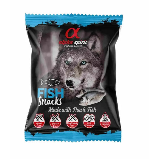 Alpha Spirit Canine Fisch-Snacks 24X50Grs