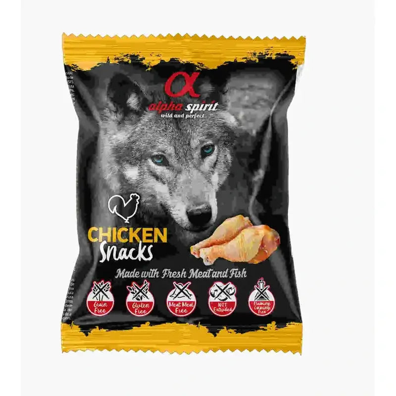 Alpha Spirit Hundesnacks mit Huhn 24X50Grs