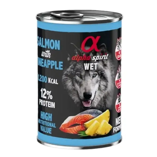 Alpha Spirit Canine Lachs mit Ananas Dose 6X400Gr