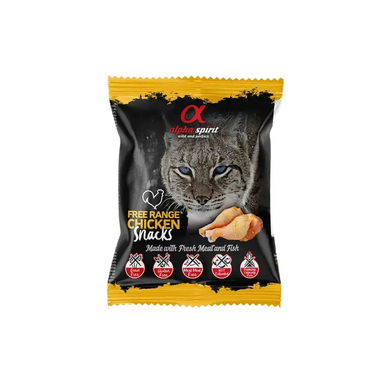 Alpha Spirit Feline Freilandhuhn Snacks 24X50Grs