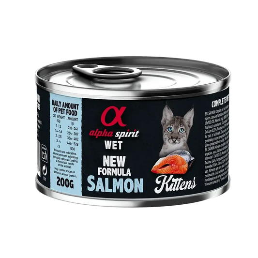 Alpha Spirit Feline Kätzchen Lachs Dose 6X200Gr