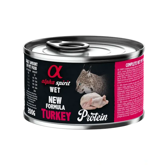 Alpha Spirit Feline Truthahn Dosen Box 6X200Gr