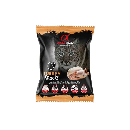 Alpha Spirit Feline Truthahn Snacks 24X50Grs
