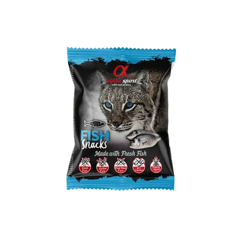 Alpha Spirit Feline Fisch Snacks 24X50Grs