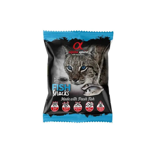 Alpha Spirit Feline Fisch Snacks 24X50Grs