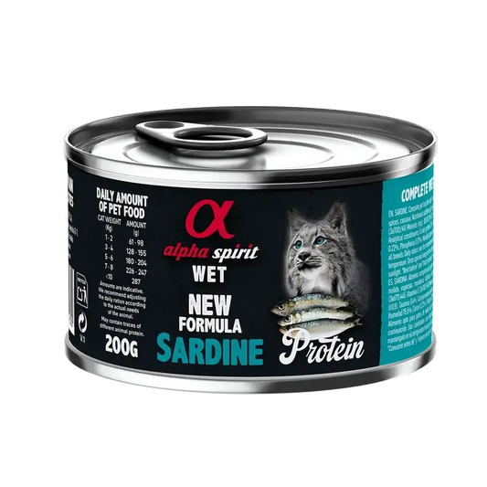 Alpha Spirit Feline Sardine Dose Box 6X200Gr