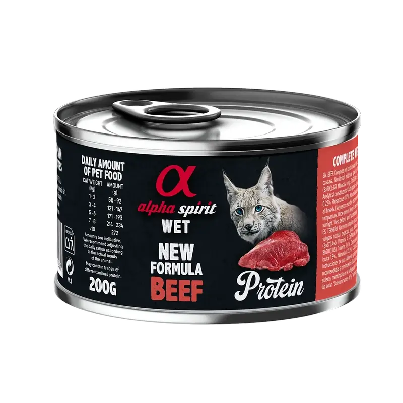 Alpha Spirit Feline Kalbfleisch Dosen Box 6X200Gr