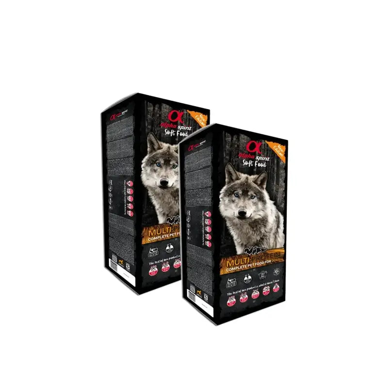 Alpha Spirit Multi-Protein Semi-Moist Adult 9 kg, pack of 2