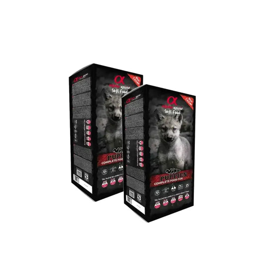 Alpha Spirit Semi-Moist Puppy 9 kg, pack of 2