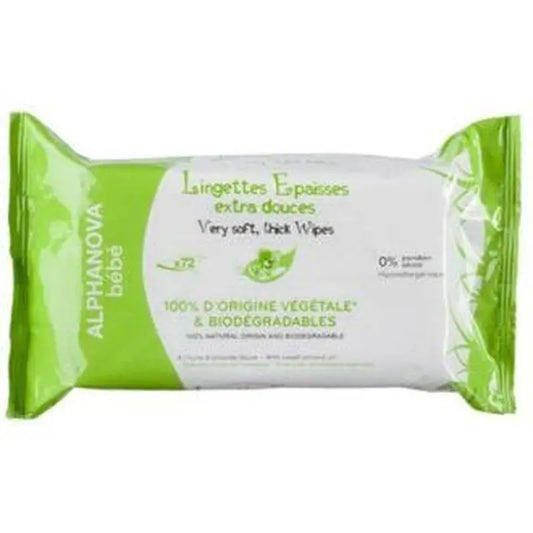 Alphanova Extra Soft Baby Wipes 60Pcs. Bio