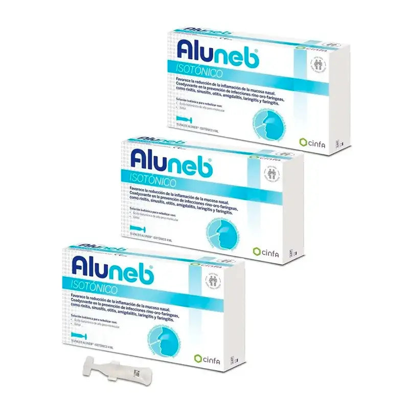 Aluneb Isotonic, Packung 3 x 15 Fläschchen 4 ml