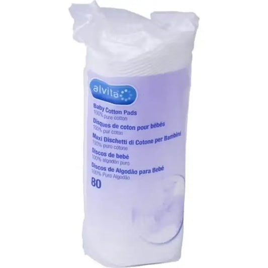 Alvita Baumwoll-Baby-Feuchttücher, 80 Stück.