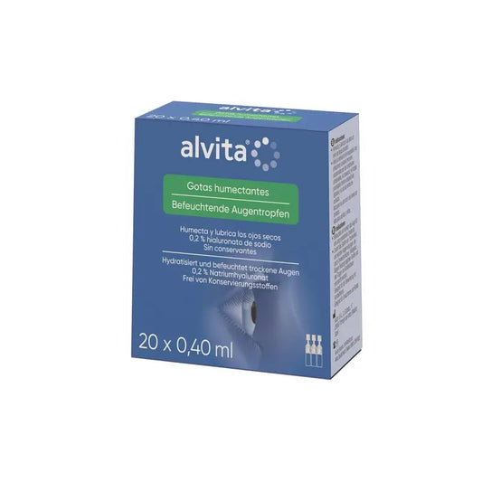 Alvita Feuchtigkeitstropfen mit Hyaluronsäure 20X0,4 Ml, 20 Einheiten x 0,4 ml